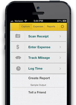 Falcon Expenses iphone app screen 2