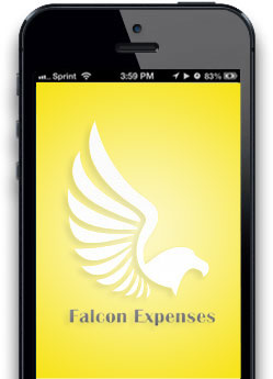 Falcon Expenses iphone app screen 1